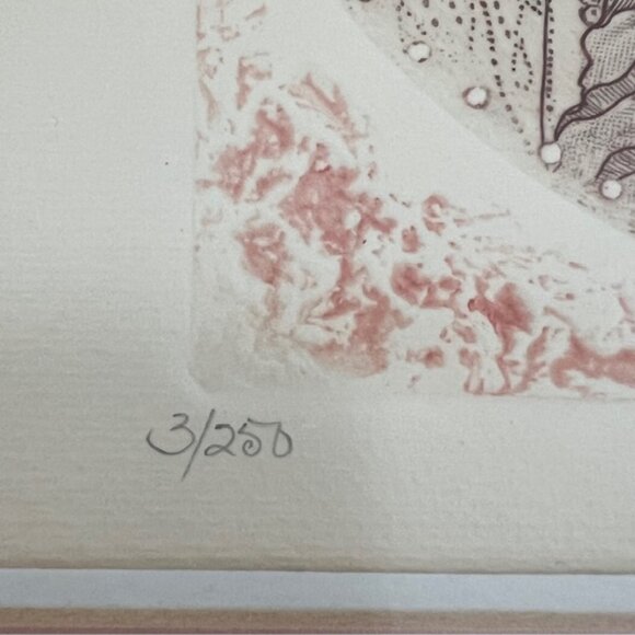 Carol Travers Lummus Original Signed & Numbered Artwork  3/250 Etching Painting - Picture 6 of 12